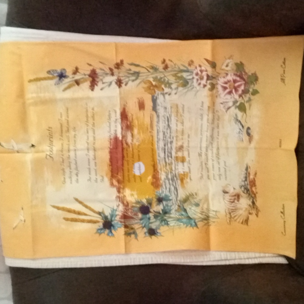 Footprints Cotton Tea Towel